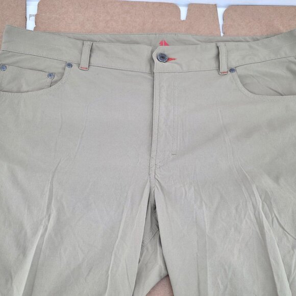 LL Bean Cargo Pants Riverton Men’s Utility  Hiking Outdoors Beige Trail 38 x 32 - Picture 4 of 10